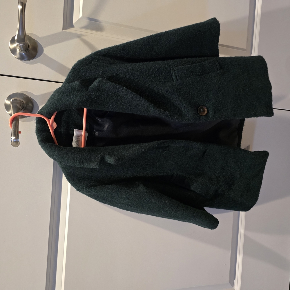 Dark Green Wool Coat